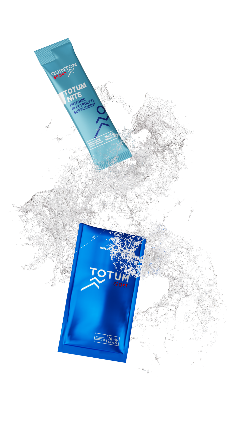 sachets of totum sport and totum nite mineral and electrolytes.